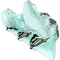 Hero Factory Creature Head, Jaw with Axle Hole with 4 Lime Eyes Pattern · 15359pb003